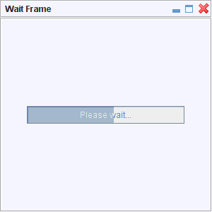 ExtendedJFrame avec DefaultWaitFigure