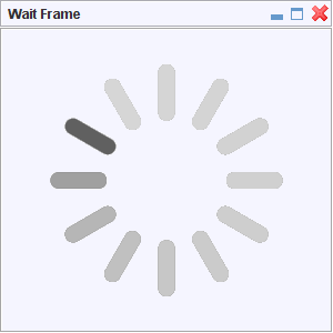 ExtendedJFrame avec InfiniteWaitFigure