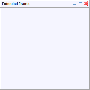ExtendedJFrame basique