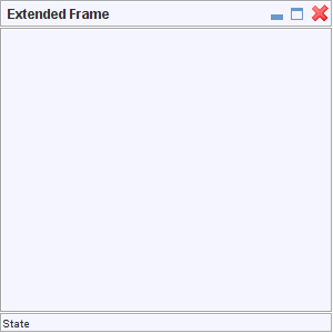 ExtendedJFrame avec barre d'�tat